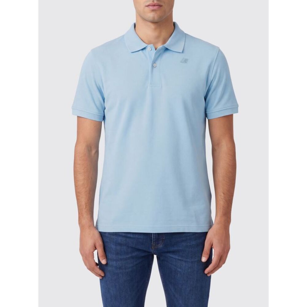 K-Way Polo Shirt Men Gnawed Blue